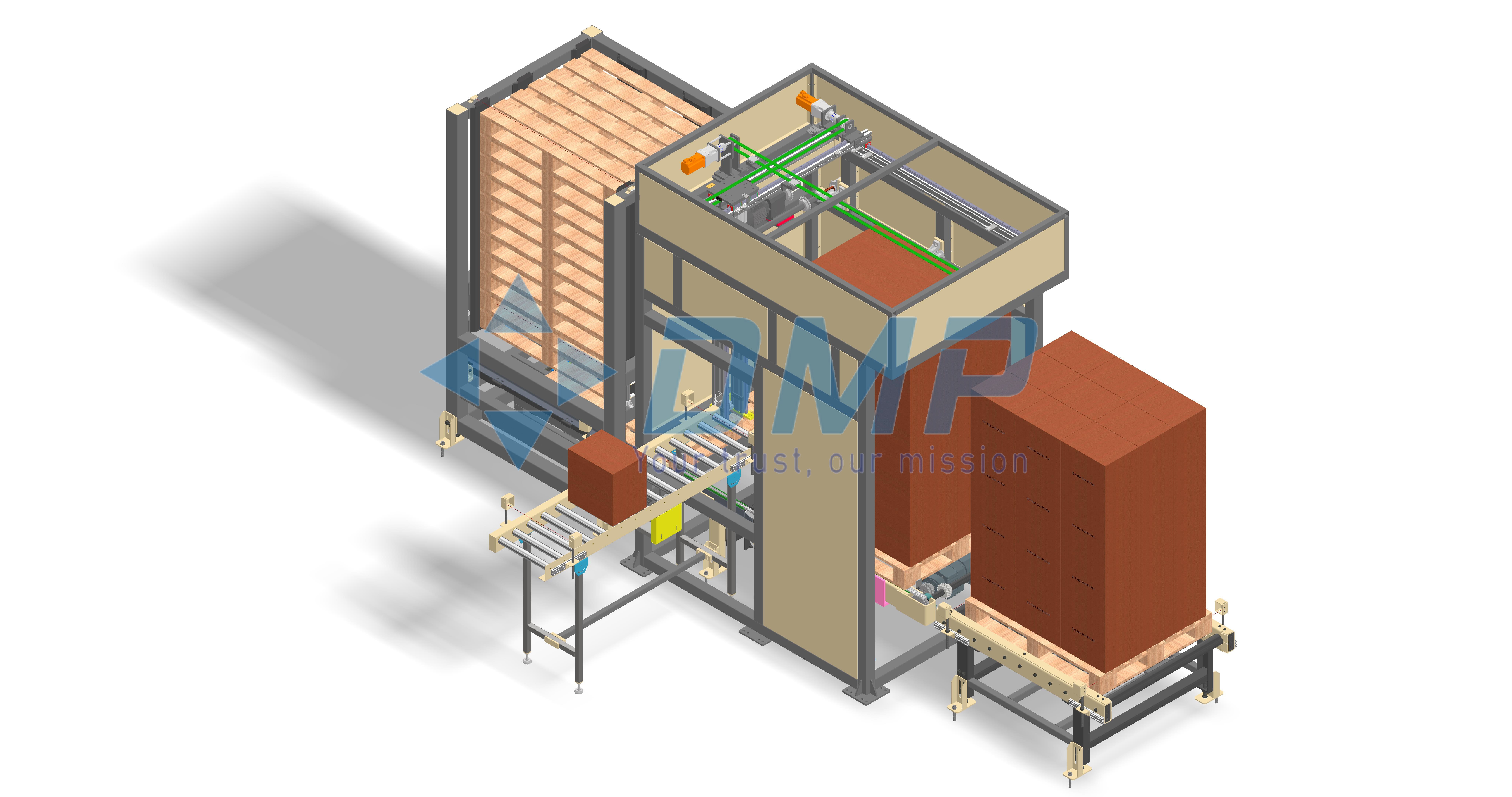 Máy xếp pallet 3 trục